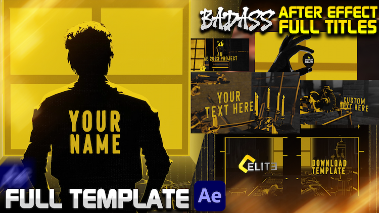 digital-product | Leo Badass Full Titles After Effect Template